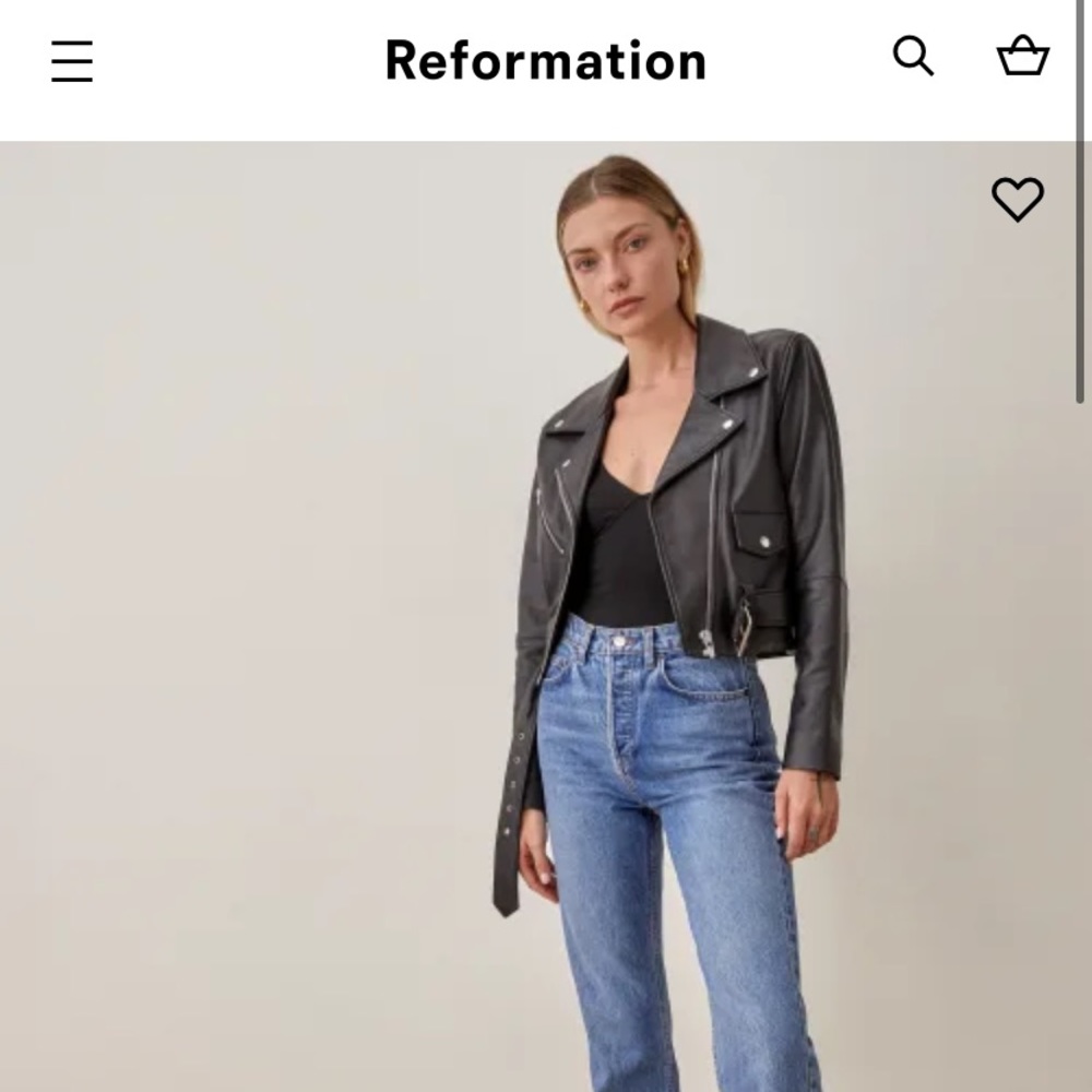 NWT. Reformation bodysuit black - small.